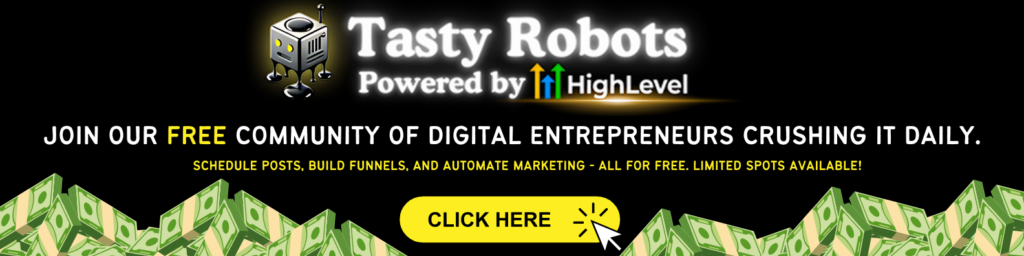 Join Tasty Robots Community Banner ad